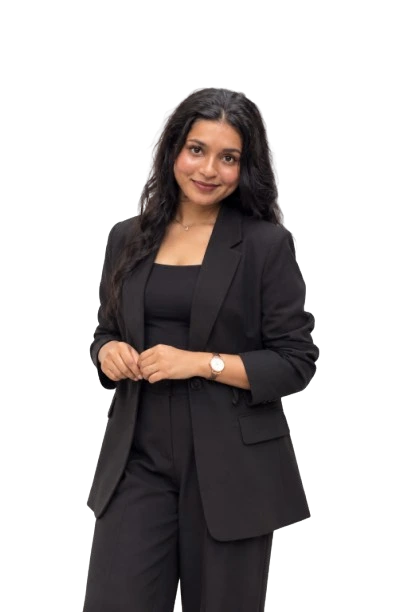 Digital marketer in Kerala wearing a professional black blazer, representing digital marketing, personal branding, and professional expertise.